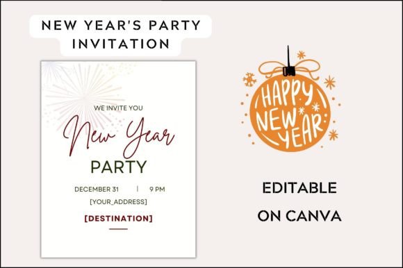 2023 NewYear Invite Card: Graphics & Templates