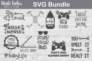 Baby Onesie Bundle: Graphics for Crafts
