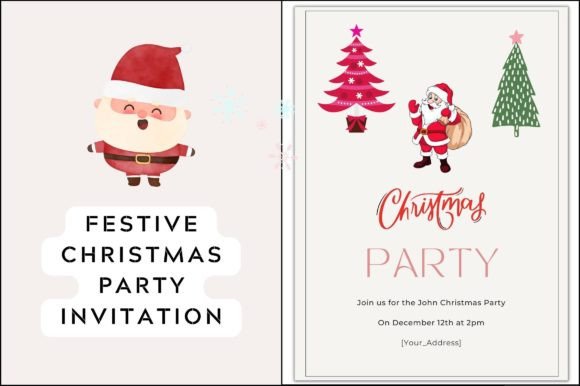 Christmas Eve Invite: Graphics & Graphic Templates