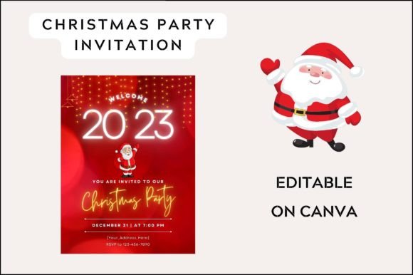 Christmas Party Invitation Graphics & Templates