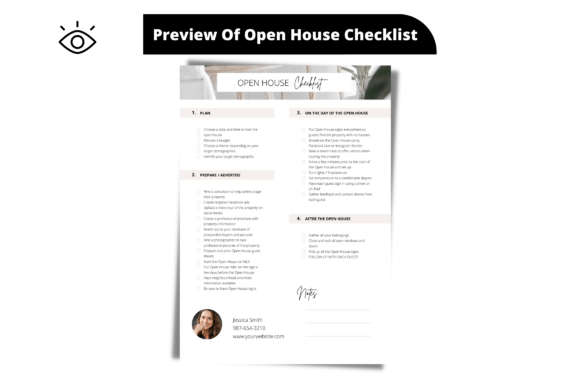 Free Open House Checklist Template: Graphics & Freebies