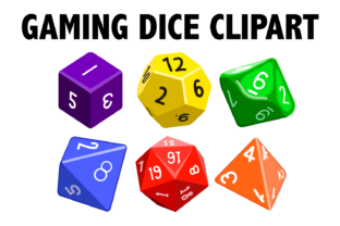 Gaming Dice Clipart: Graphics & Illustrations