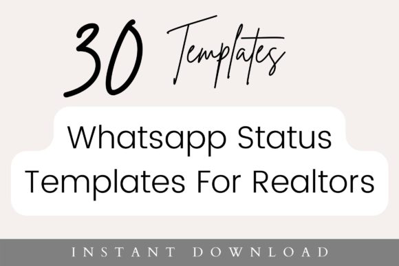 Graphics: Realtor Status Templates