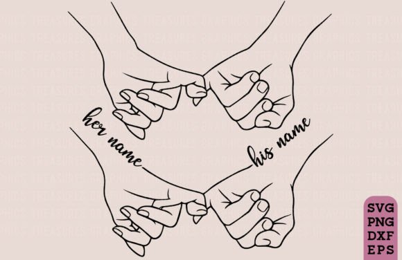 Holding Hands SVG PNG Couple Hands for Graphics & Crafts