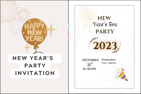 New Year Party Invite for Kids: Graphics & Freebies