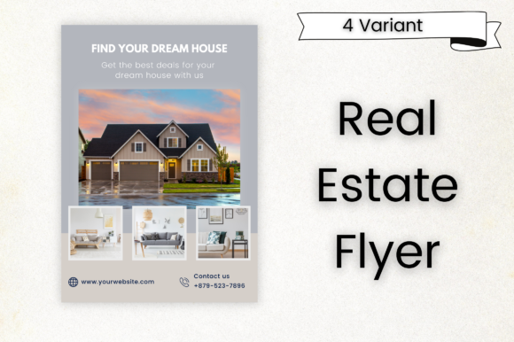 Premium Real Estate Flyers: Modern Graphics & Templates
