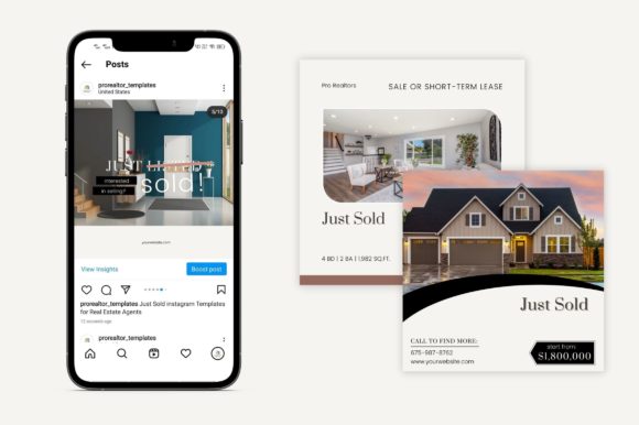 Real Estate Just Sold Template for IG Graphics