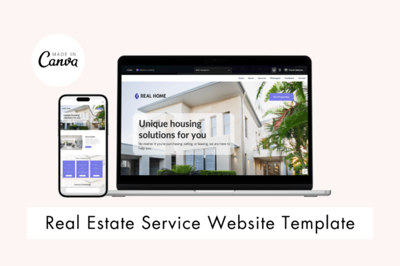 Real Estate Service Template: Freebies & Graphics