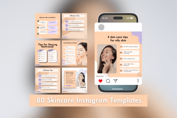Skincare Instagram Templates: Graphics & Freebies