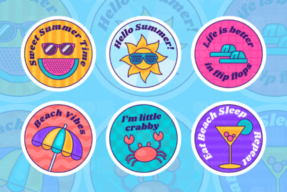 Summer Sticker Graphics & Illustrations Review